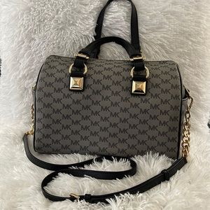 Michael Kors Black Grey Purse Handbag